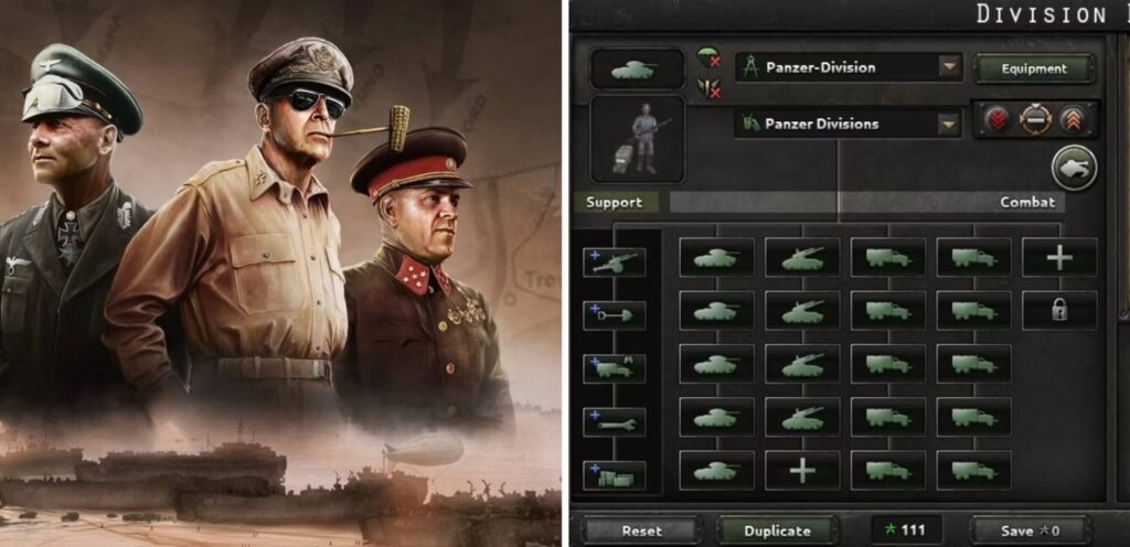 The strongest division and equipment templates in Hearts of iron 4(1)